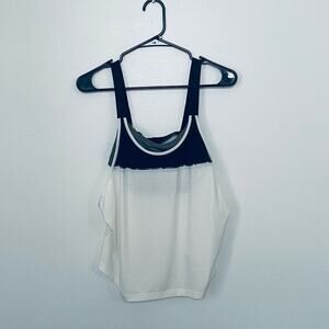 Nike Open Back Training Tank with Built-In Bra – White | Size M